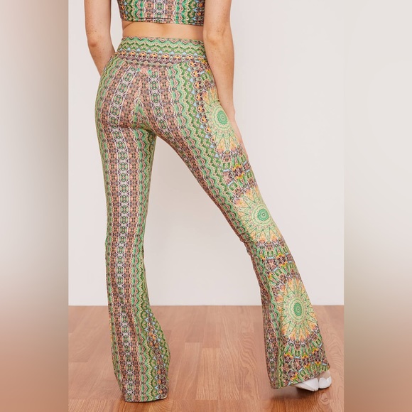 🎯NWOT Wolven Fauna Flare Green Size XSP - Picture 3 of 12